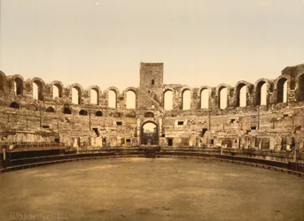 Arena, Arles, Frankreich, Photochromdruck, ca. 1900