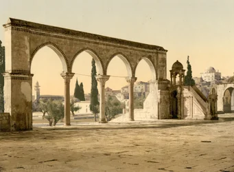Kanzel des Cadi Borhan-ed-din, Jerusalem, Heiliges Land, ca. 1890-1900