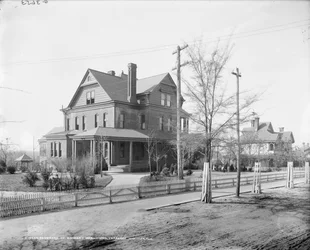 Wohnsitz von Booker T. Washington, Tuskegee Institute, ca. 1906 (s/w Foto)