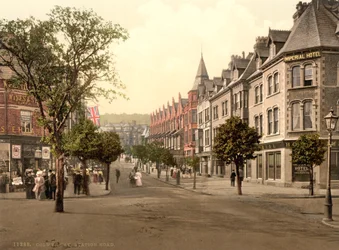 Station Road, Colwyn Bay, Wales, ca. 1890-1900