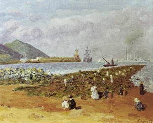 La escollera (Der Wellenbrecher).