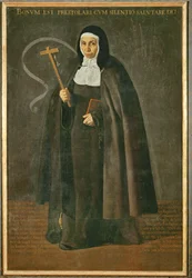 Die ehrwürdige Mutter Jeronima de la Fuente, Nonne im Kloster Santa Isabel de los Reyes
