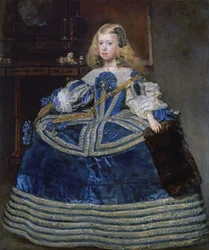 Infanta Margarita Teresa in einem blauen Kleid