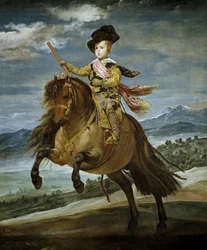 Reiterporträt von Prinz Balthasar Karl, ca. 1635