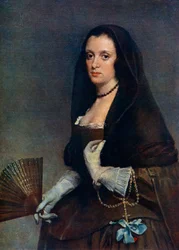 Die Dame mit dem Fächer, um 1630-1650, 1912