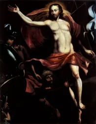 „Die Auferstehung“ Gemälde von Diego de la Puente (1586-1663)