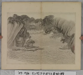 Album mit Landschaftsgemälden