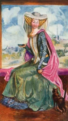 Eine Frau aus der Zeit von Heinrich V. (1413-1422)