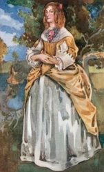 Eine Frau aus der Zeit von Jakob II 1685-1689