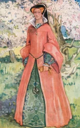 Eine Frau aus der Zeit von Maria 1553-1558