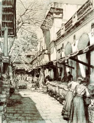 Der Marktplatz von Saint Catherine in Barcelona