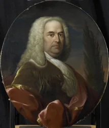 Porträt von Hugo du Bois, Direktor der Rotterdamer Kammer der Niederländischen Ostindien-Kompanie, gewählt 1734