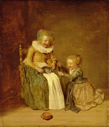 Kinder mit einer Katze, 1631