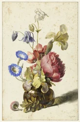 Blumen in einer Flasche