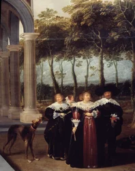 Paar beim Spaziergang (Detail)