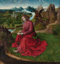 Der heilige Johannes der Evangelist auf Patmos, ca. 1465