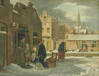 Stadtansicht im Winter