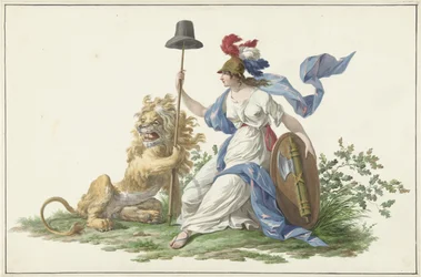 Modell für die Flagge der Batavischen Marine, 1796