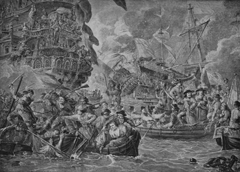 Die Niederländer in der Medway, um 1790