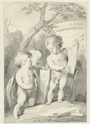 Allegorie auf die Zeichenkunst