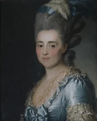 Porträt von Natalia Ivanovna Melgunova, 1779