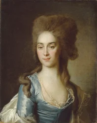 Porträt von Tatyana Petrovna Raznatovskaya, geb. Rezvaya, 1781