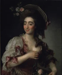 Porträt der Opernsängerin Anna Davia Bernucci, 1782