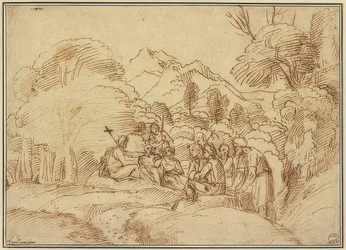Johannes predigt in der Wüste