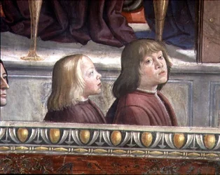 Zentralwand des Zyklus des Lebens des Hl. Franziskus, um 1483 (Detail)