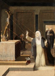 Beccafumi - Heilige Katharina empfängt die Stigmata, 1545