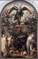 Der heilige Michael vertreibt die rebellischen Engel (Der Sturz der rebellischen Engel)