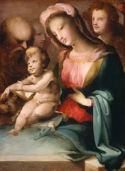 Die Heilige Familie mit Engeln, um 1545-1550