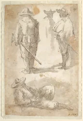 Figurale Studien von Soldaten