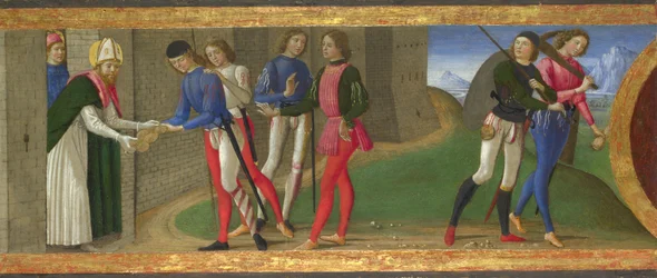 Legende der Heiligen Justus und Clemens von Volterra, ca. 1479