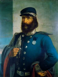 Giuseppe Garibaldi als General der sardischen Armee