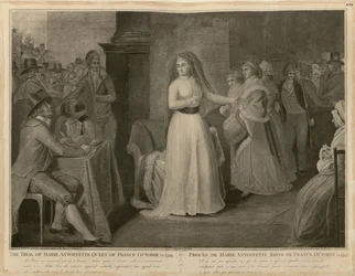 Der Prozess von Marie Antoinette, Königin von Frankreich, 14. Oktober 1793
