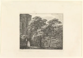 Gotische Architektur in einer Landschaft