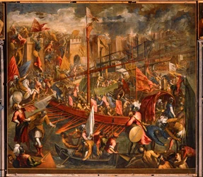 Die Eroberung von Konstantinopel durch die Kreuzfahrer im Jahr 1204