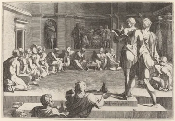 Das Bankett von Alexander dem Großen, 1544-46