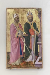 Die Heiligen Nikolaus und Justus, Teil des Altars