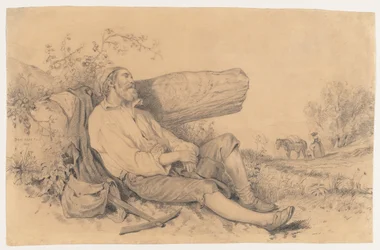 Schlafender Feldarbeiter, 1842