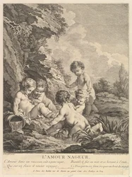 Kind schwimmt, ca. 1741