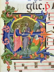 Ms 572 f.107 r Historisierte Initiale 