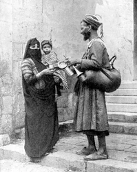 Ein Wasserverkäufer, Kairo, Ägypten, 1936