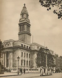 Marylebone Town Hall, eines der bedeutendsten neuen Gebäude Londons, ca. 1935