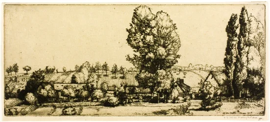 Landschaft, Poigny