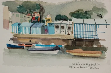 Hütten in Rapallo, ca. 1979