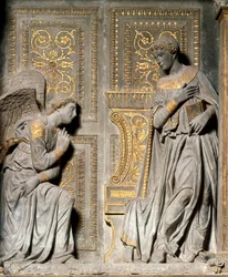 Verkündigung. Hochrelief von Donato de