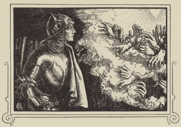 Wie Sir Launcelot den Heiligen Gral sah