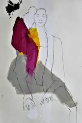Abstrakte Modefigur